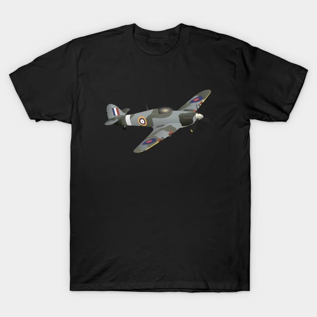 Hawker Hurricane Fighter Aircraft T-Shirt by NorseTech